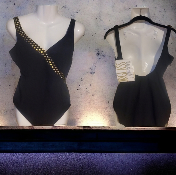 Robby Len Other - 🆕️Vintage One Piece Swimsuit Hourglass by Robby Len Unionmade in USA Sz 14 NWT